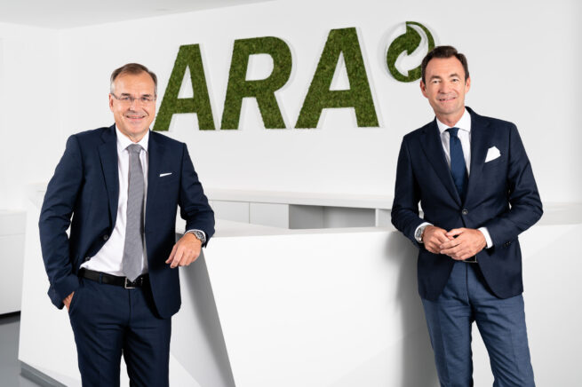 Harald Hauke und Martin Prieler, Vorstände der ARA