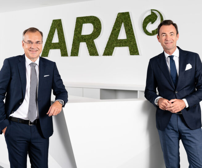 Harald Hauke und Martin Prieler, Vorstände der ARA