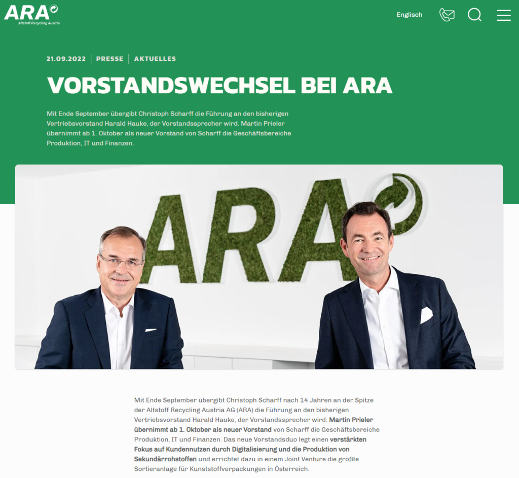 Use Case ARA Website 1